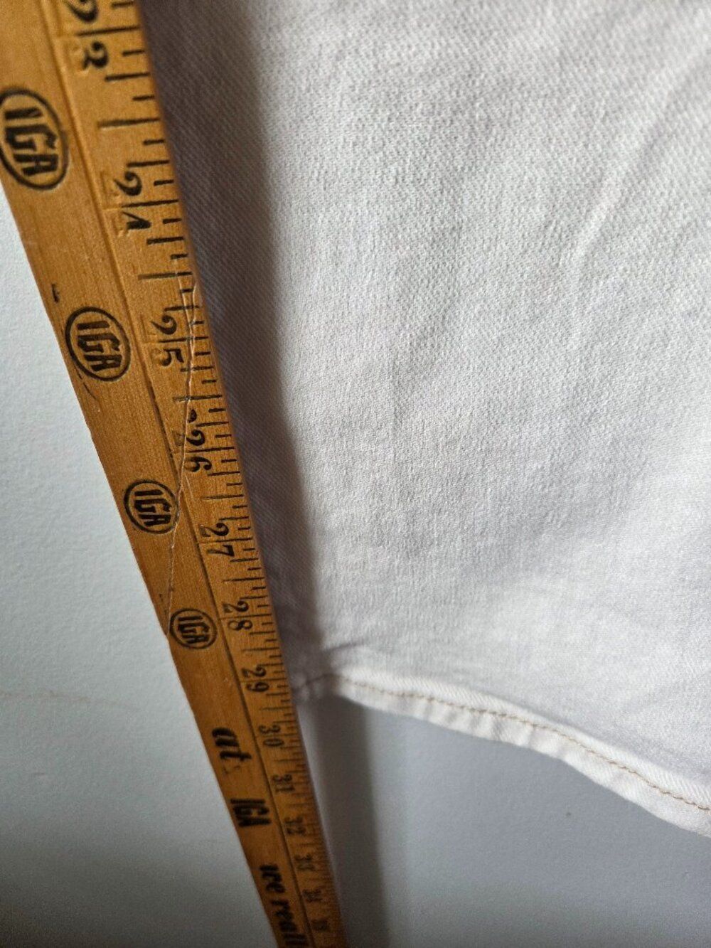 EUC LOFT MADE & LOVED CREAM THE GIRLFRIEND JEANS SIZE 31 / 12 - Picture 16 of 16